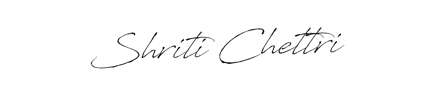 How to make Shriti Chettri signature? Antro_Vectra is a professional autograph style. Create handwritten signature for Shriti Chettri name. Shriti Chettri signature style 6 images and pictures png