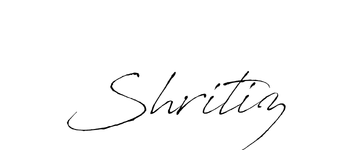 Design your own signature with our free online signature maker. With this signature software, you can create a handwritten (Antro_Vectra) signature for name Shritiz. Shritiz signature style 6 images and pictures png