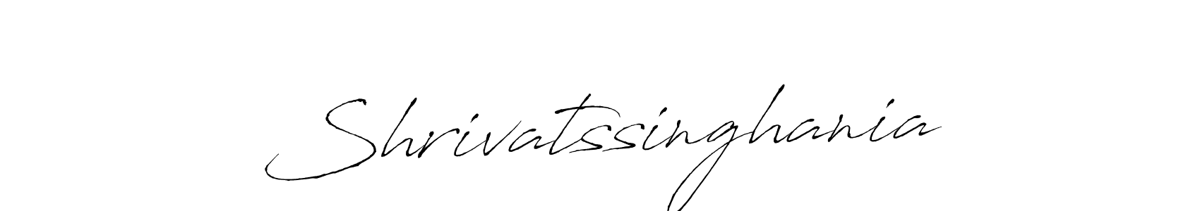 How to make Shrivatssinghania name signature. Use Antro_Vectra style for creating short signs online. This is the latest handwritten sign. Shrivatssinghania signature style 6 images and pictures png