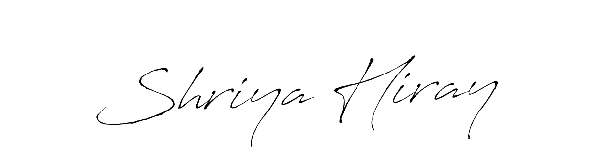 This is the best signature style for the Shriya Hiray name. Also you like these signature font (Antro_Vectra). Mix name signature. Shriya Hiray signature style 6 images and pictures png