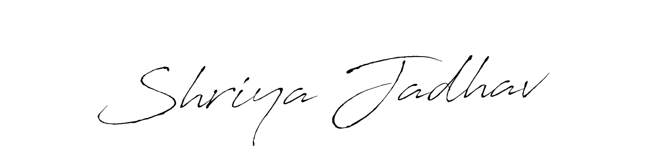 Shriya Jadhav stylish signature style. Best Handwritten Sign (Antro_Vectra) for my name. Handwritten Signature Collection Ideas for my name Shriya Jadhav. Shriya Jadhav signature style 6 images and pictures png