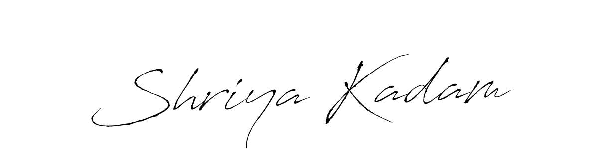 Create a beautiful signature design for name Shriya Kadam. With this signature (Antro_Vectra) fonts, you can make a handwritten signature for free. Shriya Kadam signature style 6 images and pictures png
