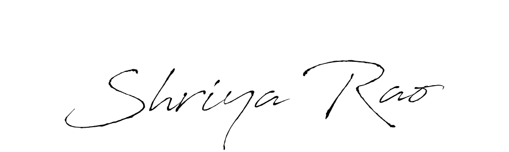 How to make Shriya Rao name signature. Use Antro_Vectra style for creating short signs online. This is the latest handwritten sign. Shriya Rao signature style 6 images and pictures png