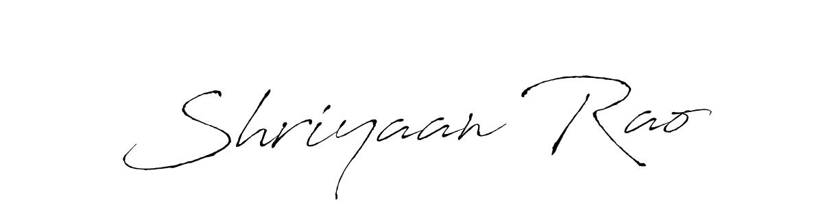 How to make Shriyaan Rao name signature. Use Antro_Vectra style for creating short signs online. This is the latest handwritten sign. Shriyaan Rao signature style 6 images and pictures png