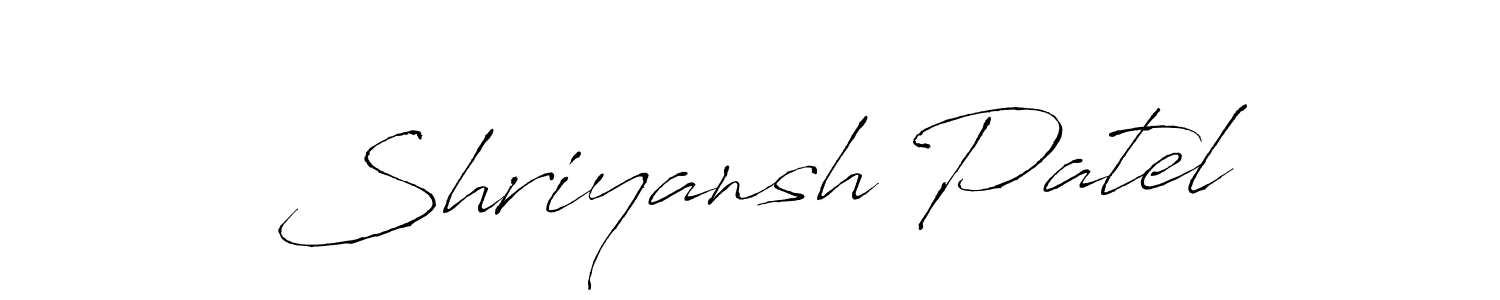 This is the best signature style for the Shriyansh Patel name. Also you like these signature font (Antro_Vectra). Mix name signature. Shriyansh Patel signature style 6 images and pictures png