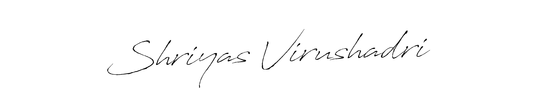 It looks lik you need a new signature style for name Shriyas Virushadri. Design unique handwritten (Antro_Vectra) signature with our free signature maker in just a few clicks. Shriyas Virushadri signature style 6 images and pictures png