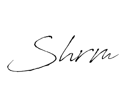 Make a beautiful signature design for name Shrm. With this signature (Antro_Vectra) style, you can create a handwritten signature for free. Shrm signature style 6 images and pictures png