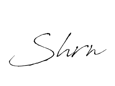 Use a signature maker to create a handwritten signature online. With this signature software, you can design (Antro_Vectra) your own signature for name Shrn. Shrn signature style 6 images and pictures png