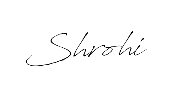 Create a beautiful signature design for name Shrohi. With this signature (Antro_Vectra) fonts, you can make a handwritten signature for free. Shrohi signature style 6 images and pictures png