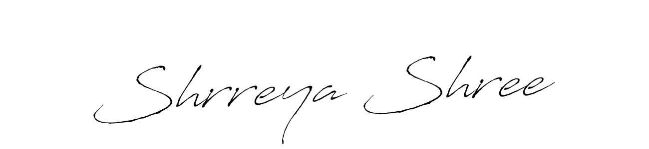 You should practise on your own different ways (Antro_Vectra) to write your name (Shrreya Shree) in signature. don't let someone else do it for you. Shrreya Shree signature style 6 images and pictures png