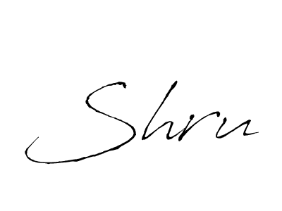 The best way (Antro_Vectra) to make a short signature is to pick only two or three words in your name. The name Shru include a total of six letters. For converting this name. Shru signature style 6 images and pictures png