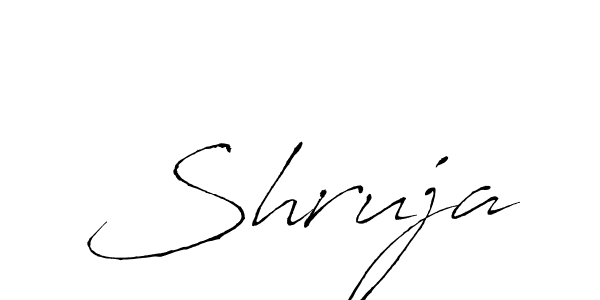 Use a signature maker to create a handwritten signature online. With this signature software, you can design (Antro_Vectra) your own signature for name Shruja. Shruja signature style 6 images and pictures png