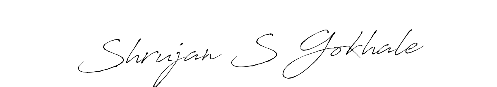 Make a beautiful signature design for name Shrujan S Gokhale. Use this online signature maker to create a handwritten signature for free. Shrujan S Gokhale signature style 6 images and pictures png