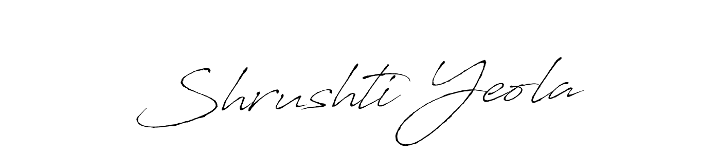 It looks lik you need a new signature style for name Shrushti Yeola. Design unique handwritten (Antro_Vectra) signature with our free signature maker in just a few clicks. Shrushti Yeola signature style 6 images and pictures png