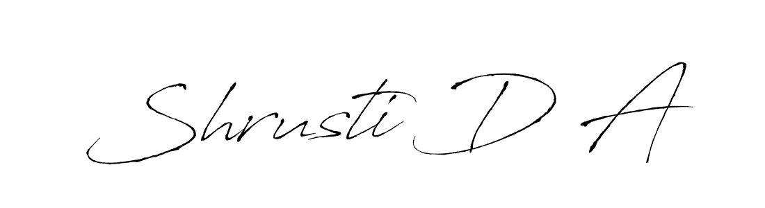 Make a beautiful signature design for name Shrusti D A. Use this online signature maker to create a handwritten signature for free. Shrusti D A signature style 6 images and pictures png