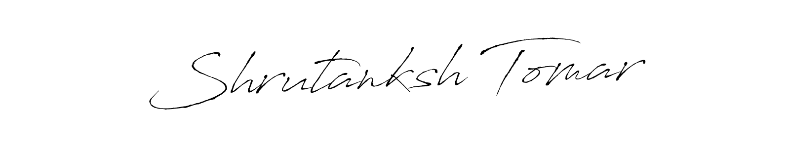 How to make Shrutanksh Tomar signature? Antro_Vectra is a professional autograph style. Create handwritten signature for Shrutanksh Tomar name. Shrutanksh Tomar signature style 6 images and pictures png