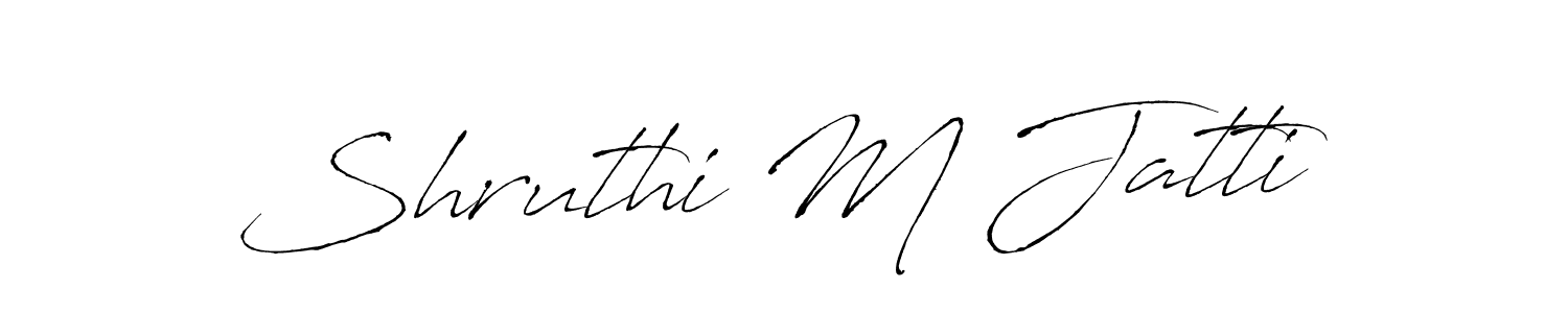 Make a beautiful signature design for name Shruthi M Jatti. Use this online signature maker to create a handwritten signature for free. Shruthi M Jatti signature style 6 images and pictures png