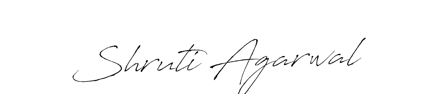 Design your own signature with our free online signature maker. With this signature software, you can create a handwritten (Antro_Vectra) signature for name Shruti Agarwal. Shruti Agarwal signature style 6 images and pictures png