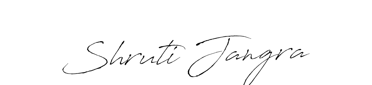 Use a signature maker to create a handwritten signature online. With this signature software, you can design (Antro_Vectra) your own signature for name Shruti Jangra. Shruti Jangra signature style 6 images and pictures png