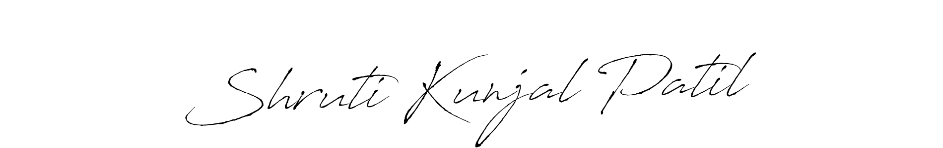 Make a beautiful signature design for name Shruti Kunjal Patil. Use this online signature maker to create a handwritten signature for free. Shruti Kunjal Patil signature style 6 images and pictures png