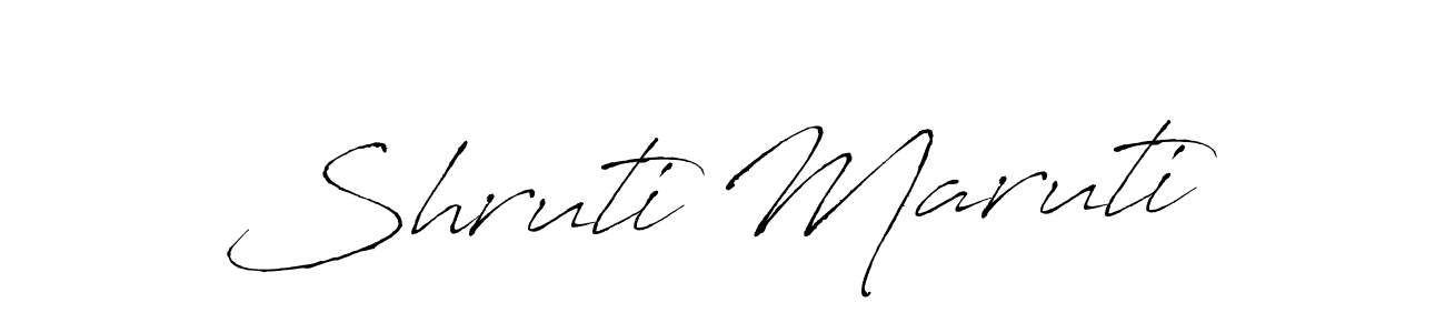 Make a beautiful signature design for name Shruti Maruti. With this signature (Antro_Vectra) style, you can create a handwritten signature for free. Shruti Maruti signature style 6 images and pictures png