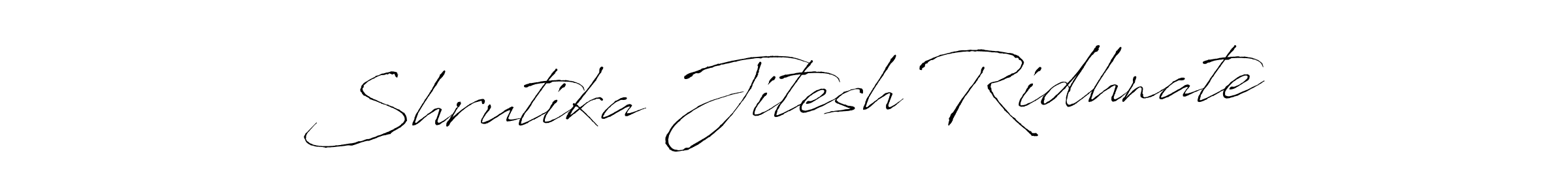 You can use this online signature creator to create a handwritten signature for the name Shrutika Jitesh Ridhnate. This is the best online autograph maker. Shrutika Jitesh Ridhnate signature style 6 images and pictures png