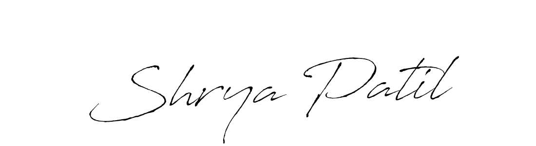 Shrya Patil stylish signature style. Best Handwritten Sign (Antro_Vectra) for my name. Handwritten Signature Collection Ideas for my name Shrya Patil. Shrya Patil signature style 6 images and pictures png