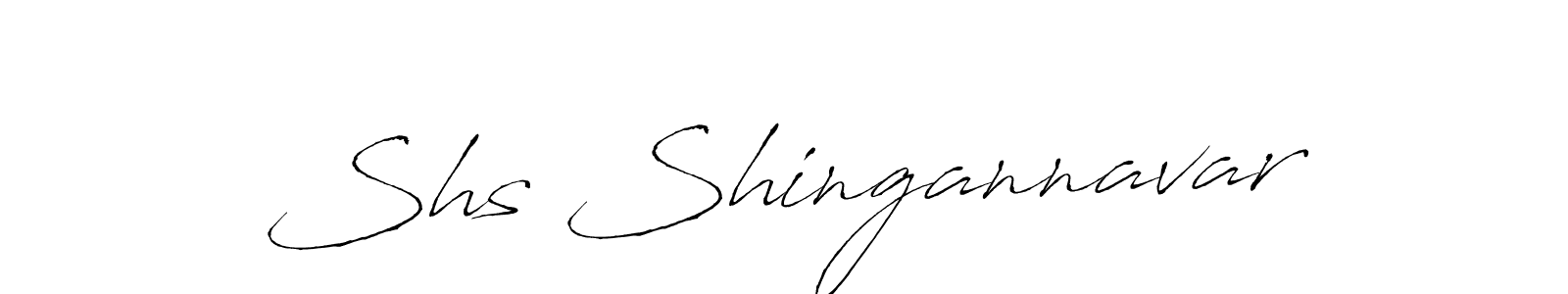 Design your own signature with our free online signature maker. With this signature software, you can create a handwritten (Antro_Vectra) signature for name Shs Shingannavar. Shs Shingannavar signature style 6 images and pictures png