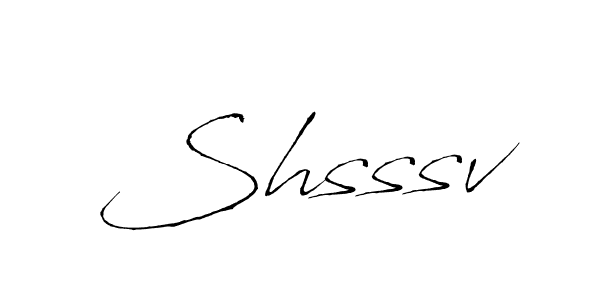 Use a signature maker to create a handwritten signature online. With this signature software, you can design (Antro_Vectra) your own signature for name Shsssv. Shsssv signature style 6 images and pictures png