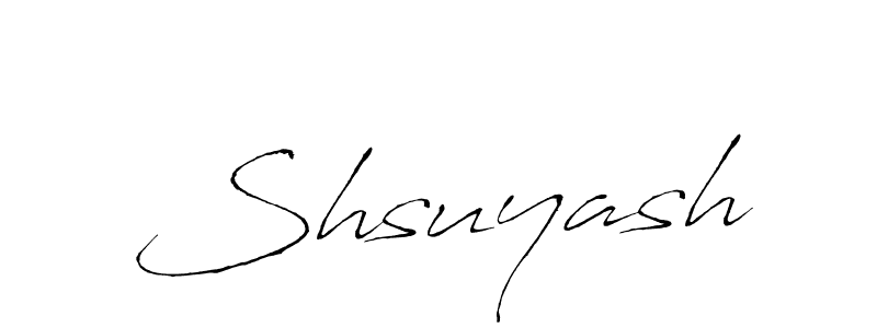 Make a beautiful signature design for name Shsuyash. With this signature (Antro_Vectra) style, you can create a handwritten signature for free. Shsuyash signature style 6 images and pictures png