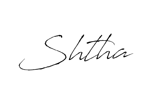 How to make Shtha signature? Antro_Vectra is a professional autograph style. Create handwritten signature for Shtha name. Shtha signature style 6 images and pictures png