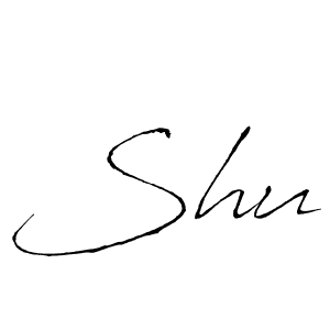 Create a beautiful signature design for name Shu. With this signature (Antro_Vectra) fonts, you can make a handwritten signature for free. Shu signature style 6 images and pictures png