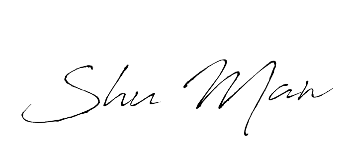 if you are searching for the best signature style for your name Shu Man. so please give up your signature search. here we have designed multiple signature styles  using Antro_Vectra. Shu Man signature style 6 images and pictures png