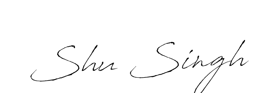 Design your own signature with our free online signature maker. With this signature software, you can create a handwritten (Antro_Vectra) signature for name Shu Singh. Shu Singh signature style 6 images and pictures png