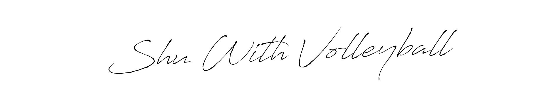 if you are searching for the best signature style for your name Shu With Volleyball. so please give up your signature search. here we have designed multiple signature styles  using Antro_Vectra. Shu With Volleyball signature style 6 images and pictures png
