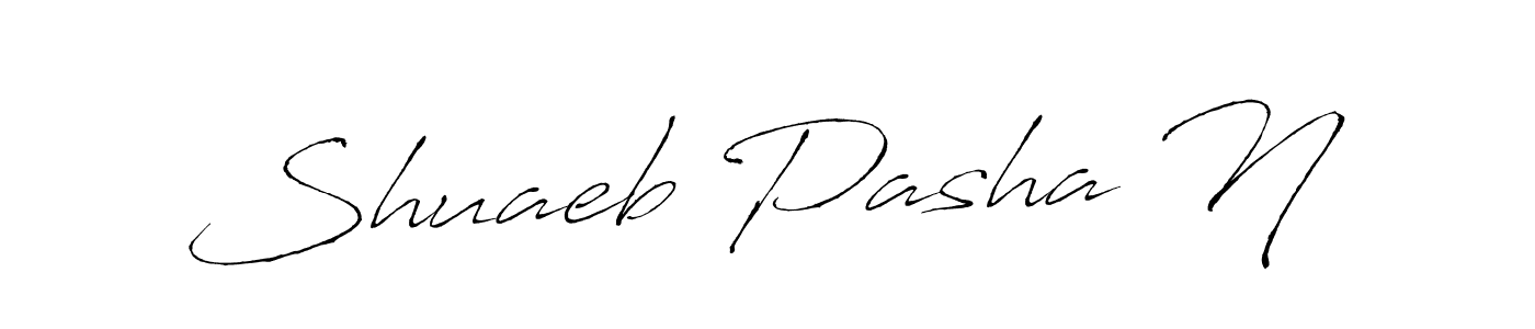 This is the best signature style for the Shuaeb Pasha N name. Also you like these signature font (Antro_Vectra). Mix name signature. Shuaeb Pasha N signature style 6 images and pictures png