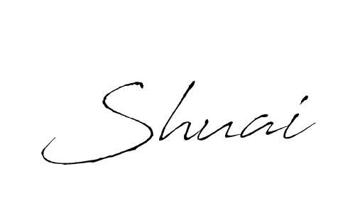 How to make Shuai signature? Antro_Vectra is a professional autograph style. Create handwritten signature for Shuai name. Shuai signature style 6 images and pictures png