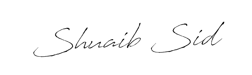 Make a beautiful signature design for name Shuaib Sid. Use this online signature maker to create a handwritten signature for free. Shuaib Sid signature style 6 images and pictures png