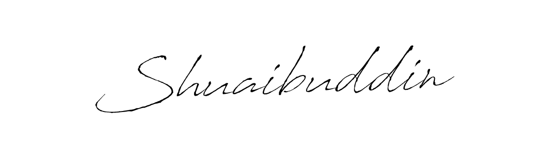 How to make Shuaibuddin signature? Antro_Vectra is a professional autograph style. Create handwritten signature for Shuaibuddin name. Shuaibuddin signature style 6 images and pictures png
