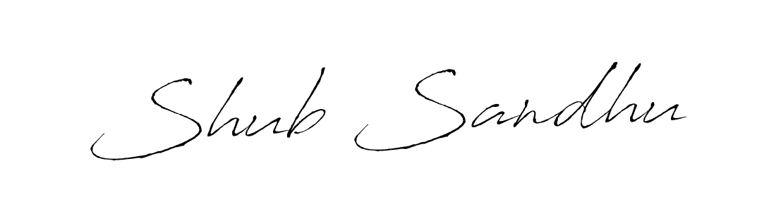 Design your own signature with our free online signature maker. With this signature software, you can create a handwritten (Antro_Vectra) signature for name Shub Sandhu. Shub Sandhu signature style 6 images and pictures png