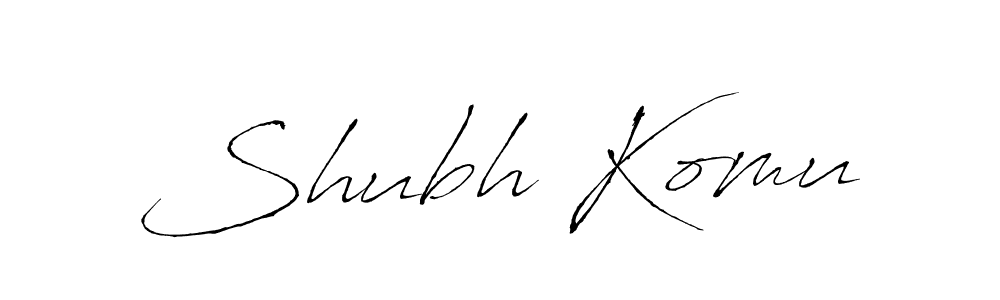 You should practise on your own different ways (Antro_Vectra) to write your name (Shubh Komu) in signature. don't let someone else do it for you. Shubh Komu signature style 6 images and pictures png
