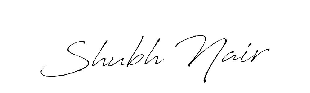 Shubh Nair stylish signature style. Best Handwritten Sign (Antro_Vectra) for my name. Handwritten Signature Collection Ideas for my name Shubh Nair. Shubh Nair signature style 6 images and pictures png