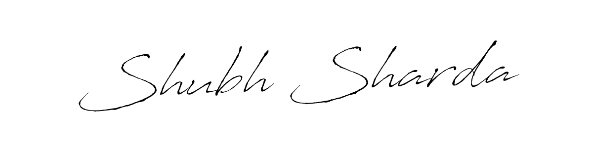Shubh Sharda stylish signature style. Best Handwritten Sign (Antro_Vectra) for my name. Handwritten Signature Collection Ideas for my name Shubh Sharda. Shubh Sharda signature style 6 images and pictures png
