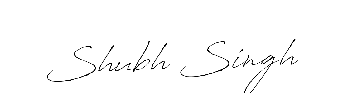 Shubh Singh stylish signature style. Best Handwritten Sign (Antro_Vectra) for my name. Handwritten Signature Collection Ideas for my name Shubh Singh. Shubh Singh signature style 6 images and pictures png