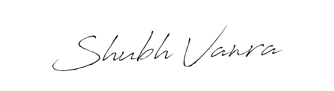 You should practise on your own different ways (Antro_Vectra) to write your name (Shubh Vanra) in signature. don't let someone else do it for you. Shubh Vanra signature style 6 images and pictures png