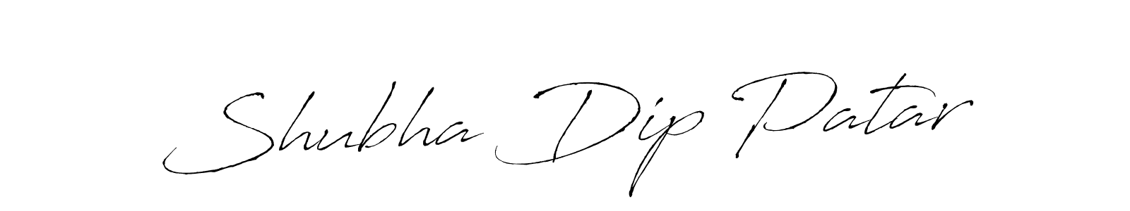 Also we have Shubha Dip Patar name is the best signature style. Create professional handwritten signature collection using Antro_Vectra autograph style. Shubha Dip Patar signature style 6 images and pictures png