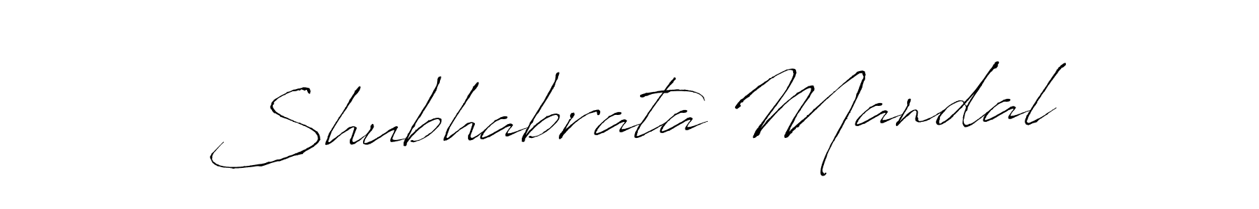 Design your own signature with our free online signature maker. With this signature software, you can create a handwritten (Antro_Vectra) signature for name Shubhabrata Mandal. Shubhabrata Mandal signature style 6 images and pictures png