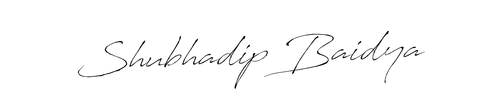 Make a short Shubhadip Baidya signature style. Manage your documents anywhere anytime using Antro_Vectra. Create and add eSignatures, submit forms, share and send files easily. Shubhadip Baidya signature style 6 images and pictures png