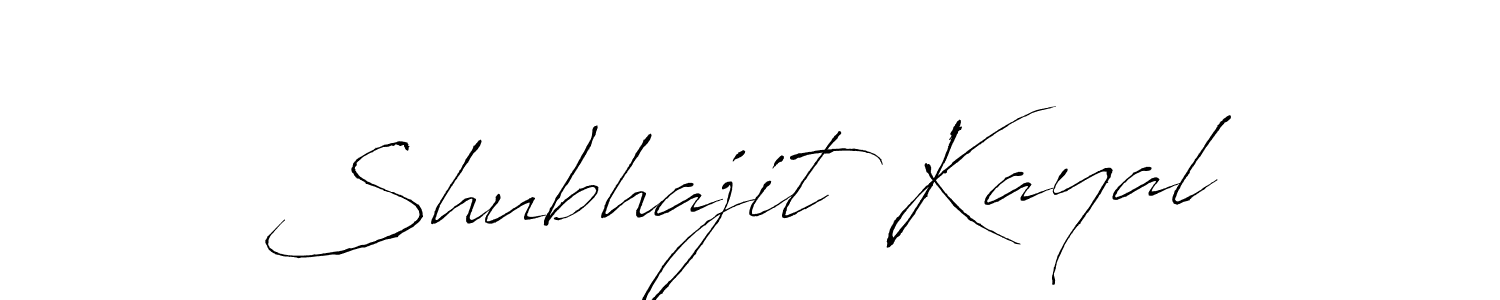 Also we have Shubhajit Kayal name is the best signature style. Create professional handwritten signature collection using Antro_Vectra autograph style. Shubhajit Kayal signature style 6 images and pictures png