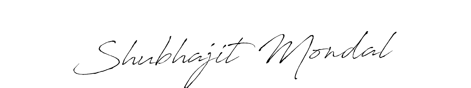 Design your own signature with our free online signature maker. With this signature software, you can create a handwritten (Antro_Vectra) signature for name Shubhajit Mondal. Shubhajit Mondal signature style 6 images and pictures png